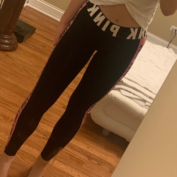 PINK Victoria's Secret Pants - PINK- Black Leggings